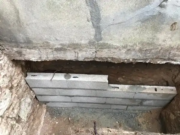 Mur enterré traité par l'extérieur à Nanterre