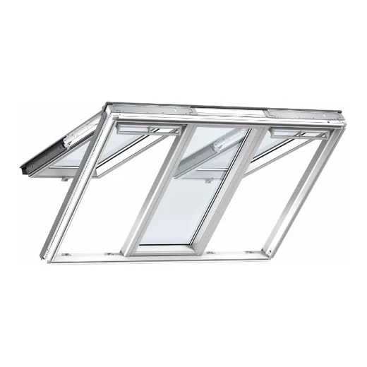 Verrière VELUX 3 en 1 GPLS, trois éléments du toit jusqu'au mur